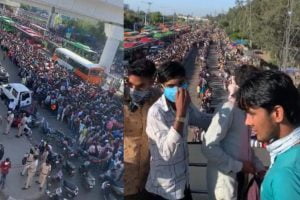 Thousands of migrants gather at Anand Vihar, Delhi to head back to native villages, challenges lockdown agenda