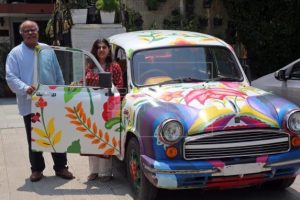 Ambassador car designed by Mexican artist