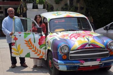 Ambassador car designed by Mexican artist
