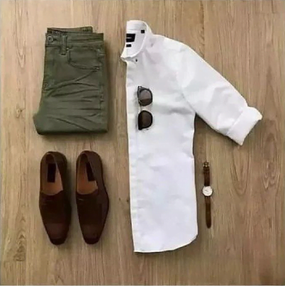 Casual dress colour sale combination for man